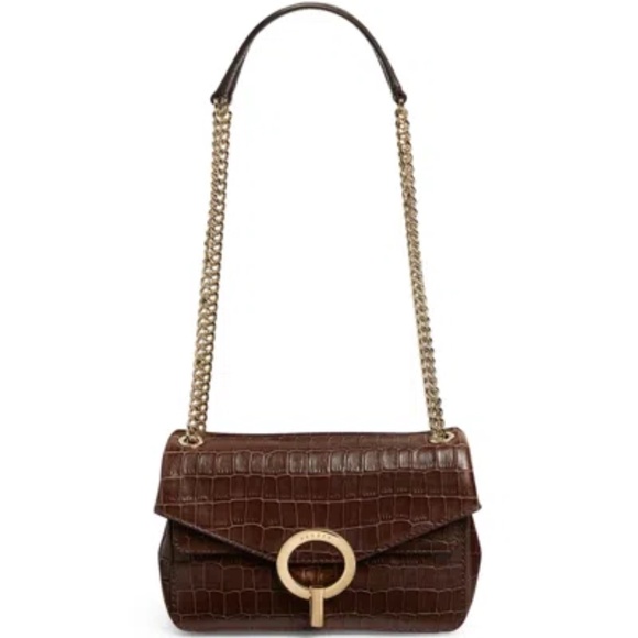 Yza Crocodile Embossed Leather Bag - Picture 6 of 8